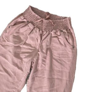 Cisono Pink Linen Rayon Pants, size M